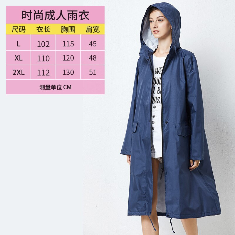 Täiskasvanud meeste naiste pikad paksud vihmariided universaalne vihmamantel Veekindel pontšo matkamatka vihmamantel kapuutsiga