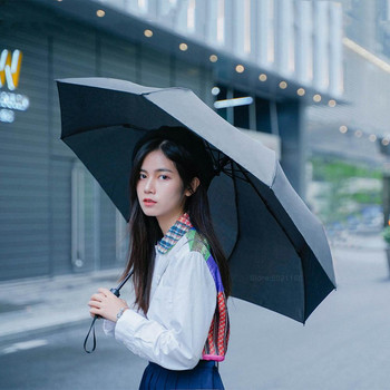 Hot KONGGU Sunny Umbrella Автоматично сгъване Голям преносим мъжки дамски чадър Слънцезащитен крем против UV дъжд Ветроустойчив плажен чадър