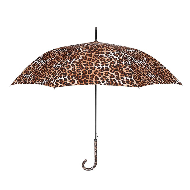 Parachase Fashion Model Leopard Umbrelă ploaie femei rezistente la vânt cu mâner lung umbrelă fete brand automat umbrele pliabile 8K