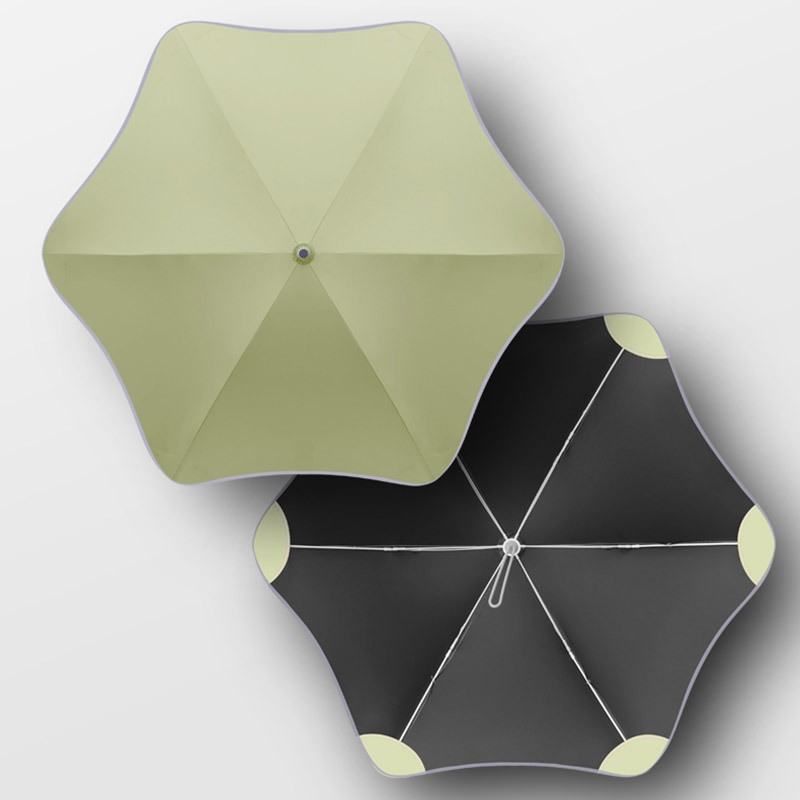 2021 Nový 81 cm dlhý dáždnik s rúčkou, vetruodolný dáždnik, dážď a dážď, dvojúčelový dáždnik, odolný voči zvieraniu, zaoblený rohový dáždnik