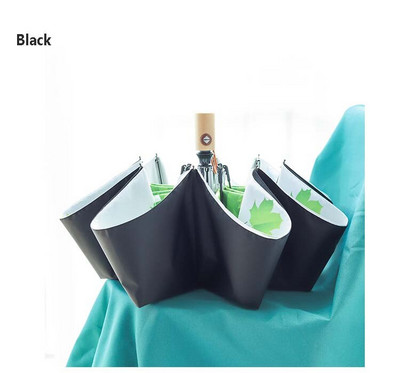 Kétrétegű, automatikus esernyő, női, 3 összecsukható, erős, szélálló női, 8K nagyméretű, férfi leveles napernyő