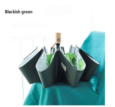 Kétrétegű, automatikus esernyő, női, 3 összecsukható, erős, szélálló női, 8K nagyméretű, férfi leveles napernyő