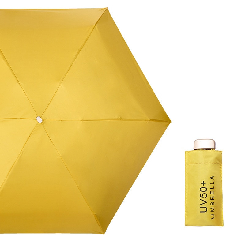 Mini dáždniky s UV ochranou, vreckový dáždnik s piatimi skladacími slnečníkmi, malými, proti dažďu, pre ženy, ochrana pred slnkom, prenosné, na cesty