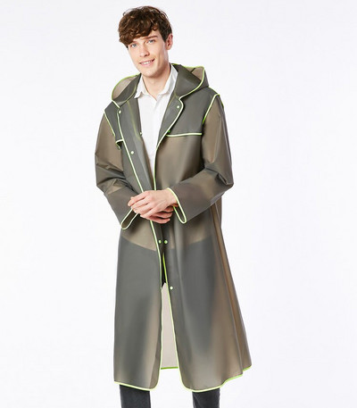 Dospelí muži ženy dlhý EVA hrubý pršiplášť univerzálny pršiplášť nepremokavý pončo turistický pršiplášť s kapucňou