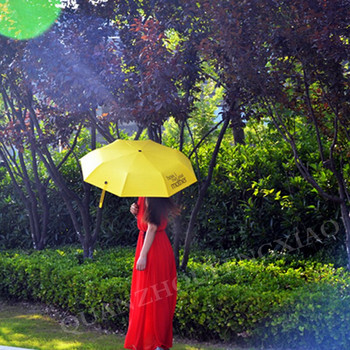 Чадър за пътуване Сгъваем жълт чадър Как се запознах с майка ви Дамски сгъваеми чадъри Леки слънчеви дъждобрани за дъжд