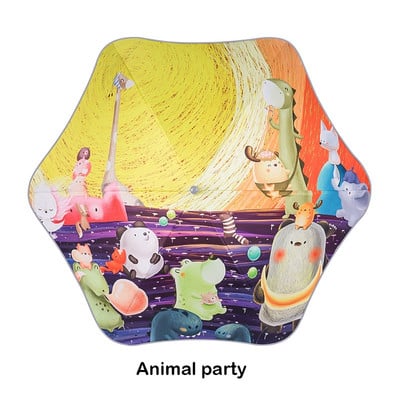 2021 Doprava zadarmo Detský dáždnik s bezpečnostným filetom, kreslený zvierací opaľovací krém, dlhý dáždnik pre chlapcov a dievčatá, darčekový detský dáždnik