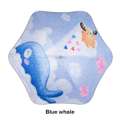 2021 Doprava zadarmo Detský dáždnik s bezpečnostným filetom, kreslený zvierací opaľovací krém, dlhý dáždnik pre chlapcov a dievčatá, darčekový detský dáždnik