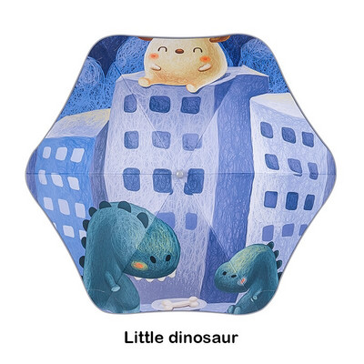 2021 Doprava zadarmo Detský dáždnik s bezpečnostným filetom, kreslený zvierací opaľovací krém, dlhý dáždnik pre chlapcov a dievčatá, darčekový detský dáždnik