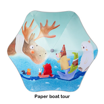 2021 Doprava zadarmo Detský dáždnik s bezpečnostným filetom, kreslený zvierací opaľovací krém, dlhý dáždnik pre chlapcov a dievčatá, darčekový detský dáždnik