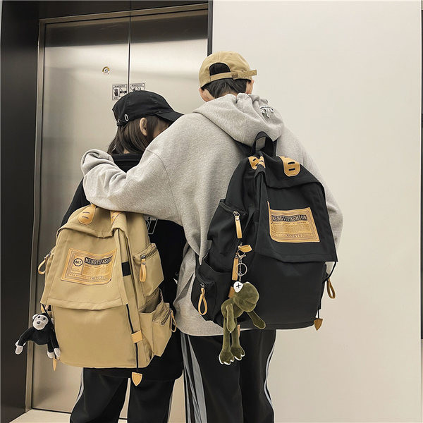 Didelė tekstilinė kuprinė su keliais skyreliais