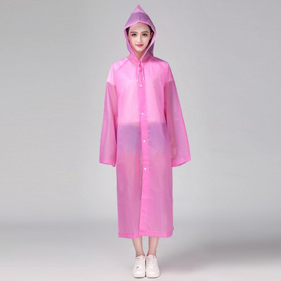 Divatos EVA női esőkabát vastagított vízálló esőkabát női átlátszó vízálló kemping öltöny esőruhához