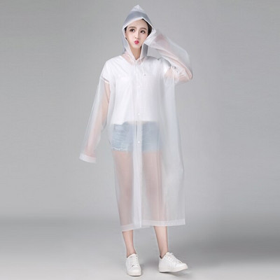 Divatos EVA női esőkabát vastagított vízálló esőkabát női átlátszó vízálló kemping öltöny esőruhához