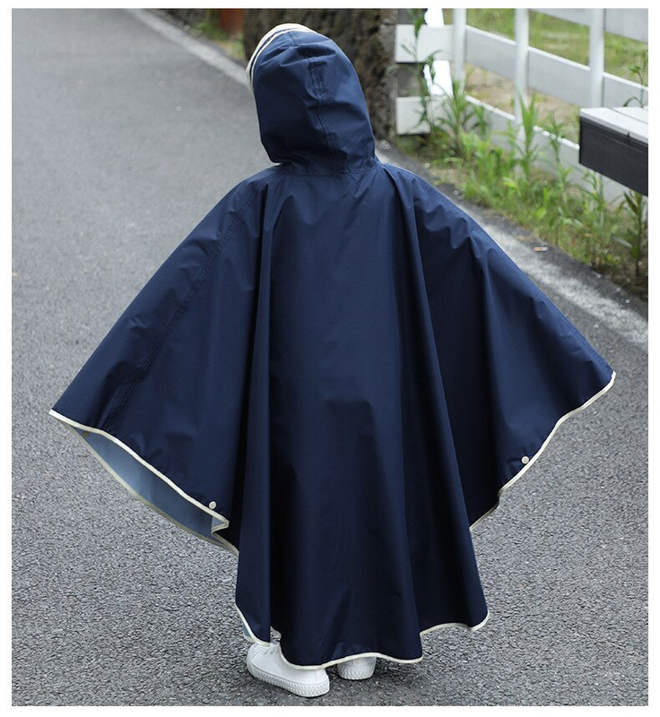Detský dievčenský pršiplášť, detský roztomilý nepremokavý japonský detský pršiplášť, pončo s kapucňou, nepriepustné pršiplášte