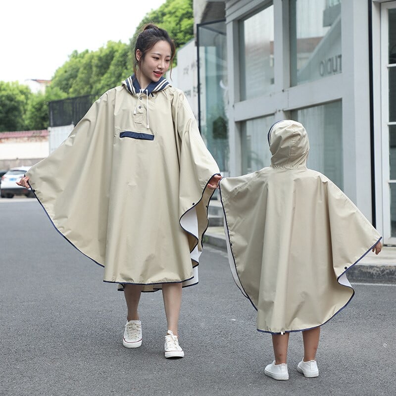 Detský dievčenský pršiplášť, detský roztomilý nepremokavý japonský detský pršiplášť, pončo s kapucňou, nepriepustné pršiplášte