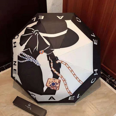 Vinylový slnečný dáždnik Skladací plne automatický opaľovací krém Ultrafialový slnečník Dvojúčelový darček Veľkej značky Trojnásobný dáždnik