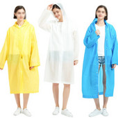 Madingas EVA Unisex lietpaltis daugkartinio naudojimo pastorintas vandeniui atsparus aukštos kokybės moterų vyrų stovyklavimo skaidrus pončo kostiumas suaugusiems