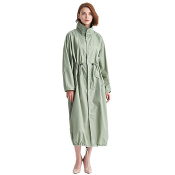 Αδιάβροχο γυναικείο αδιάβροχο μανδύα Ανδρικό μπουφάν Πεζοπορίας Αντιανεμικό μακρύ παλτό ανοιχτό πόντσο με κουκούλα
