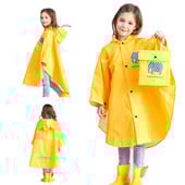 Naujas mielas gyvūnų raštas, vandeniui atsparus poliesterio paltas nuo lietaus berniukui, mergaitėms, vėjui atsparus pončo darželio mokinio kūdikio lietpaltis