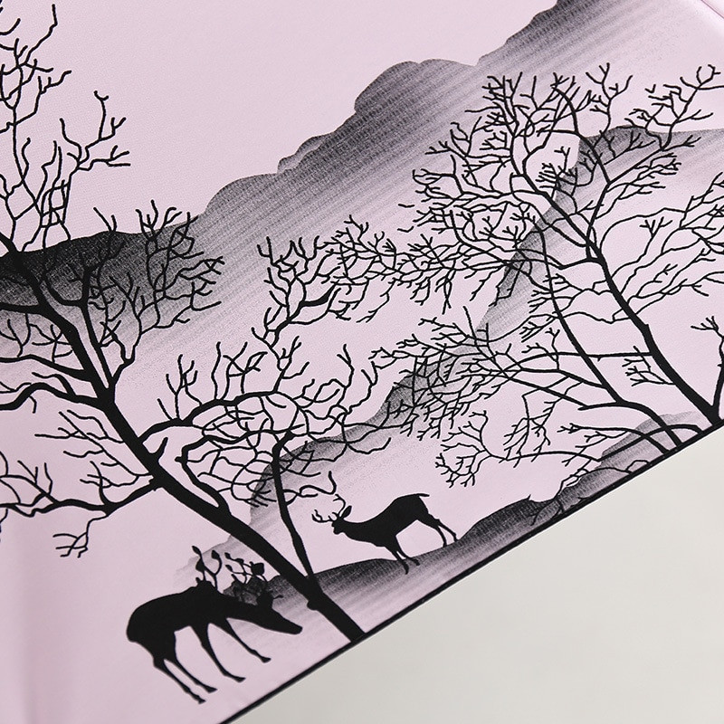 Dáždnik s atramentovou maľbou, skladací dáždnik s UV ochranou, dáždnik v čínskom štýle, vetruodolný, módny dáždnik pre ženy, darček