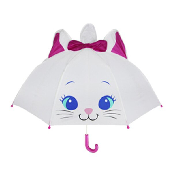 Mini roztomilý kreslený detský dáždnik, animovaný, kreatívny, s dlhou rukoväťou, 3D modelovanie uší, detský dáždnik pre chlapcov a dievčatá