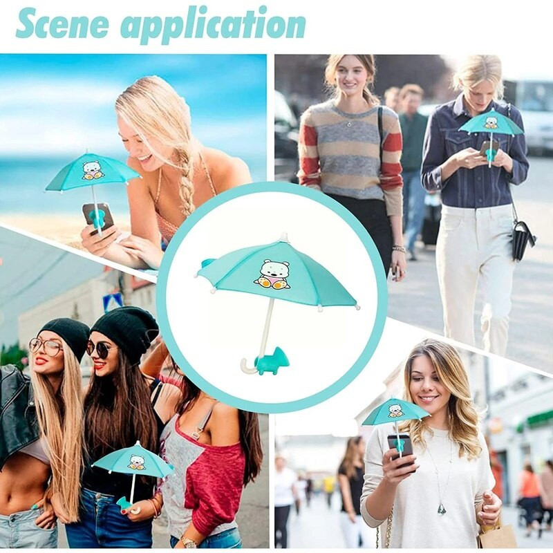 Tālruņa lietussargs Universāls mini lietussargu statīvs ar piesūcekni āra mobilā tālruņa saulessarga lietussarga vāka stiprinājuma tālruņa turētājs