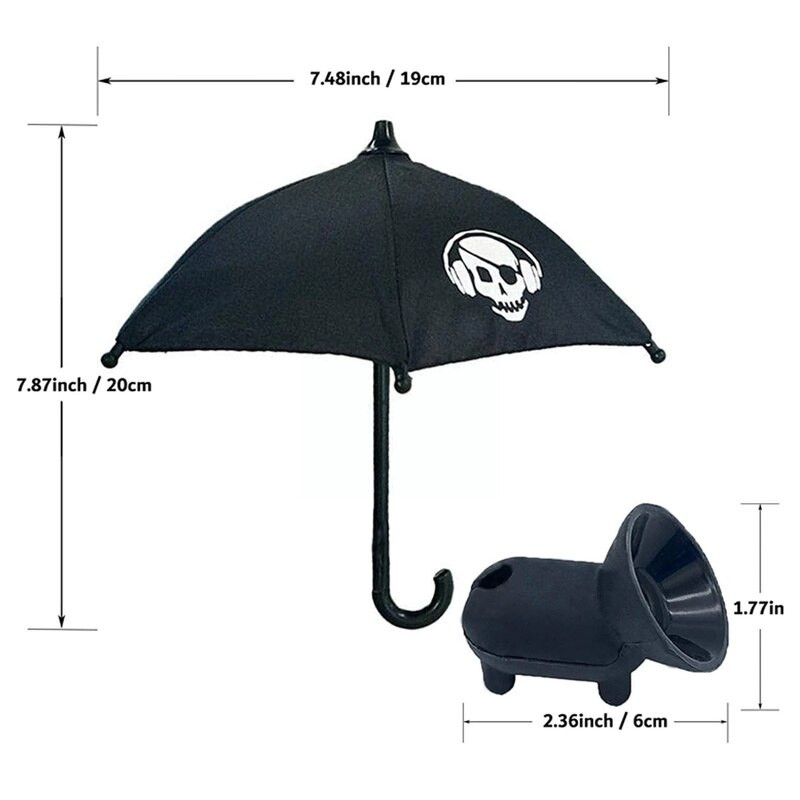 Tālruņa lietussargs Universāls mini lietussargu statīvs ar piesūcekni āra mobilā tālruņa saulessarga lietussarga vāka stiprinājuma tālruņa turētājs