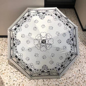 Automatický dáždnik, dážďový UV slnečník, dámsky vetruodolný, jednofarebný skladací slnečník, dámsky mužský módny luxusný dáždnik