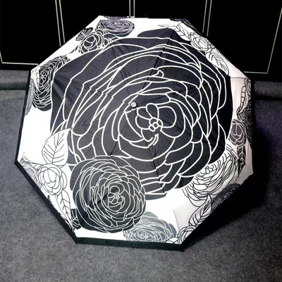 Automatický dáždnik, dážďový UV slnečník, dámsky vetruodolný, jednofarebný skladací slnečník, dámsky mužský módny luxusný dáždnik