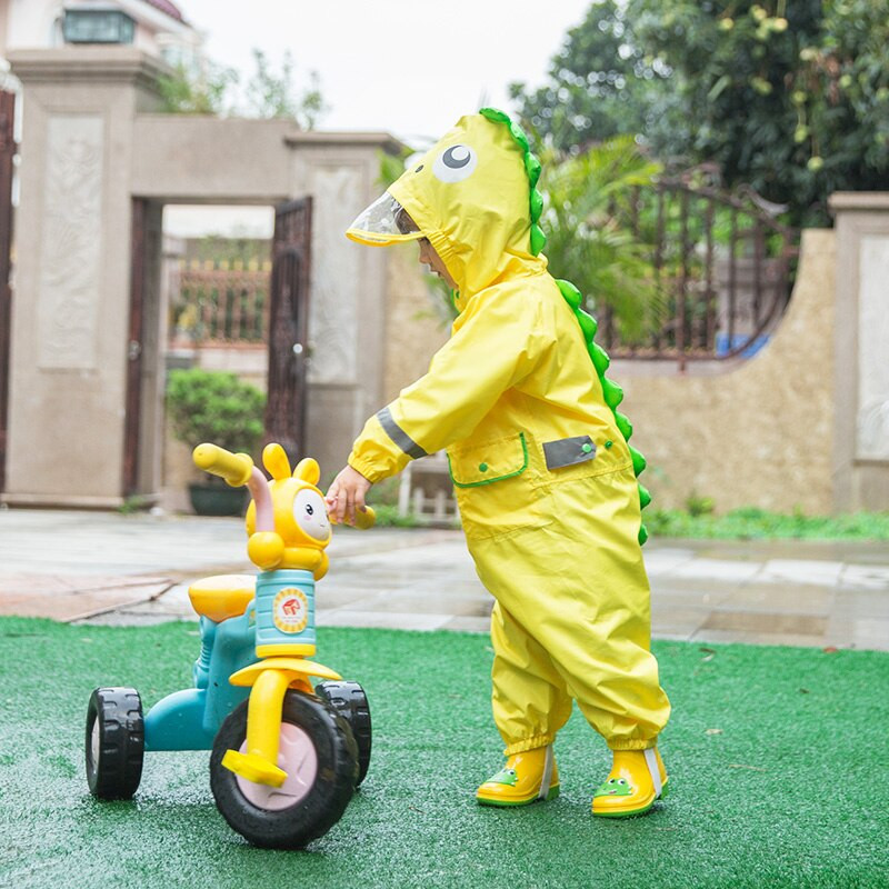 2–9 metų amžiaus madingas automobilinis triušis, vandeniui atsparus kombinezonas, lietpaltis su gobtuvu, animacinis filmas vaikams, 1 vnt.