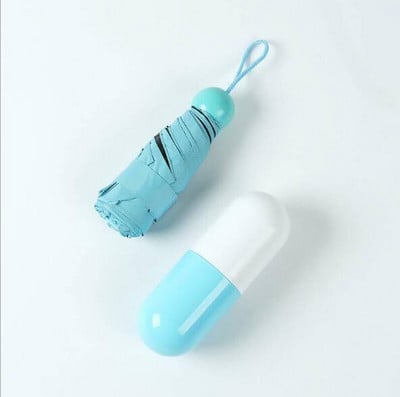 Umbrelă mini capsulă creativă în 4 culori Umbrele cu protecție anti-UV Umbrele pliabile rezistente la vânt Umbrelă de buzunar pentru ploaie LG2927