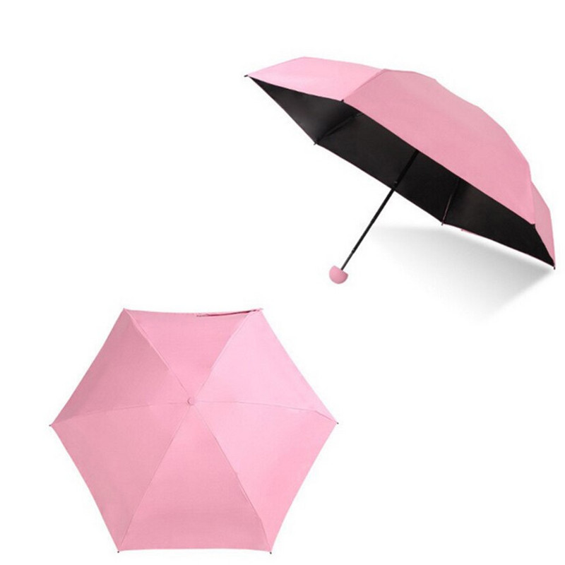 Umbrelă mini capsulă creativă în 4 culori Umbrele cu protecție anti-UV Umbrele pliabile rezistente la vânt Umbrelă de buzunar pentru ploaie LG2927