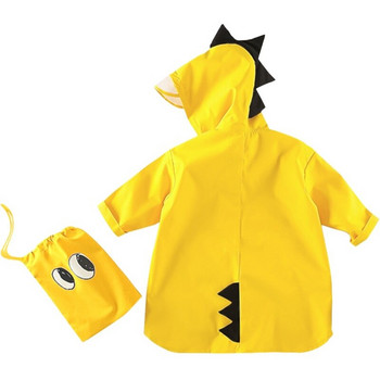 Χαριτωμένο βρεφικό αδιάβροχο αδιάβροχο αδιάβροχο αδιάβροχο παλτό από πολυεστέρα δεινοσαύρων για παιδιά αδιαπέραστο πόντσο αγόρι για κορίτσι δώρο βροχής