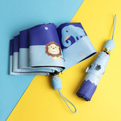 Krásny kreslený detský dáždnik, prenosný skladací slnečník, detský kreatívny dizajn, rukoväť, darček pre študentov, chlapcov a dievčatá, dospelých