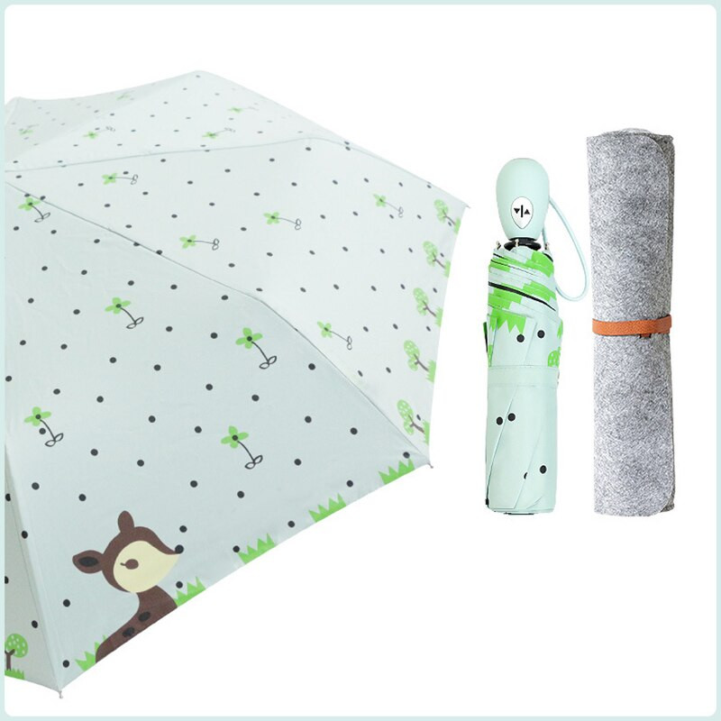 Krásny kreslený detský dáždnik, prenosný skladací slnečník, detský kreatívny dizajn, rukoväť, darček pre študentov, chlapcov a dievčatá, dospelých