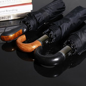 Automatický pánsky dáždnik, dáždnik proti dažďu, dámsky slnečník s UV ochranou, vysoko kvalitný vetruodolný pánsky skladací drevený dáždnik do auta, paraguas Guarda Chuva