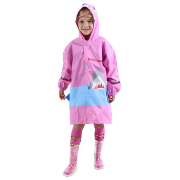 Παιδικό αδιάβροχο Poncho χαριτωμένα ρούχα σε σχήμα καρχαρία 3D στερεοφωνικό αδιάβροχο αδιάβροχο παιδικό αγόρι αγόρια κορίτσια βροχή