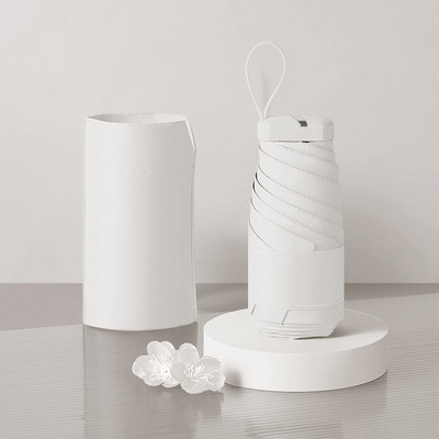 Veľkosť Mini vreckový dámsky dáždnik Mužský ultraľahký dáždnik proti dažďu a slnku Dievčenský anti UV prenosný skladací dáždnik slnečník