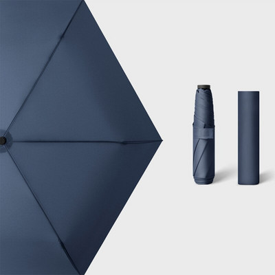 Mali kišobran, super lagani ženski kišobrani, trostruki sklopivi mini suncobran, zaštita od UV zračenja, prijenosni za putovanja 110 g