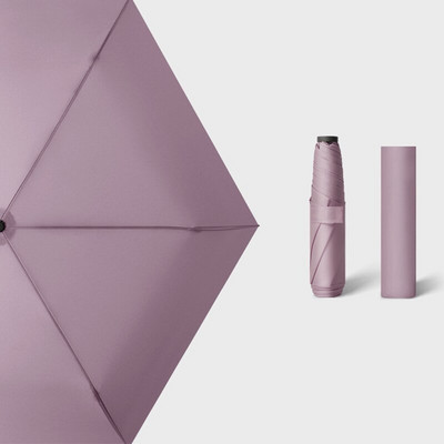 Mali kišobran, super lagani ženski kišobrani, trostruki sklopivi mini suncobran, zaštita od UV zračenja, prijenosni za putovanja 110 g