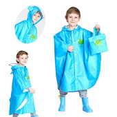 Nový detský pršiplášť s kreslenými zvieratkami, vetruodolný pončo pre chlapcov a dievčatá, žltý pršiplášť pre študentov 2-14 rokov s taškou