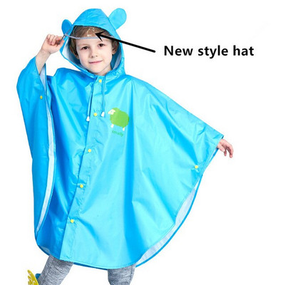 Nový detský pršiplášť s kreslenými zvieratkami, vetruodolný pončo pre chlapcov a dievčatá, žltý pršiplášť pre študentov 2-14 rokov s taškou