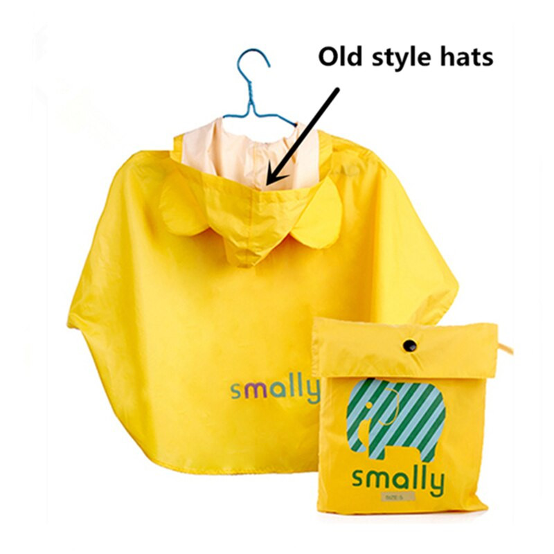 Nový detský pršiplášť s kreslenými zvieratkami, vetruodolný pončo pre chlapcov a dievčatá, žltý pršiplášť pre študentov 2-14 rokov s taškou