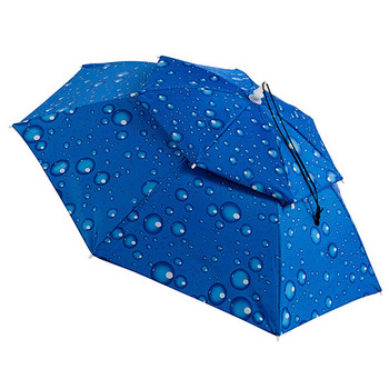 Καπέλο ομπρέλας εξωτερικού χώρου διπλής στρώσης Πολυλειτουργική ομπρέλα ταξιδιού Μεγάλες ομπρέλες ρυθμιζόμενο καπέλο ομπρέλας ψαρέματος