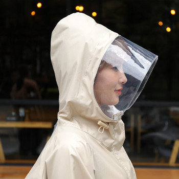 Αδιάβροχα με κουκούλα αδιάβροχα γυναικεία ανδρικά αδιάβροχα παλτό Poncho αναπνεύσιμο φορητό αδιάβροχο μακρύ μπουφάν αντιανεμικό