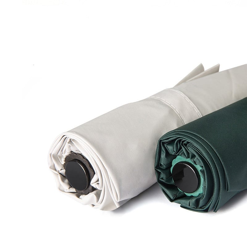 Trojskladací silný vetruodolný dáždnik odolný voči dažďu pre mužov a ženy, dámsky dáždnik s UV ochranou, slnečný, daždivý slnečník, biely dámsky dáždnik