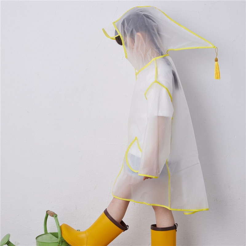 Siamský kus Detský jednoplášťový pršiplášť, nepremokavý vonkajší viacfarebný detský pršiplášť, unisex kabát, kreslený film