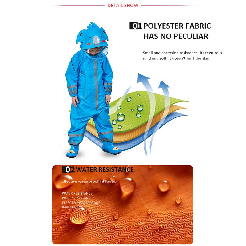Detský pršiplášť s kapucňou, reflexný pršiplášť s vysokou viditeľnosťou, priedušný pršiplášť pre deti, chlapcov a dievčatá, študentov, 0,9-1,35 mesiaca
