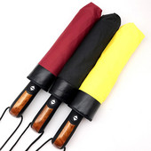 Umbrelă automată pentru bărbați, ploaie, femei, umbrelă de soare rezistentă la vânt pentru bărbați, mașină pliabilă, umbrele negre din lemn, Paraguas Guarda Chuva Sombrinha