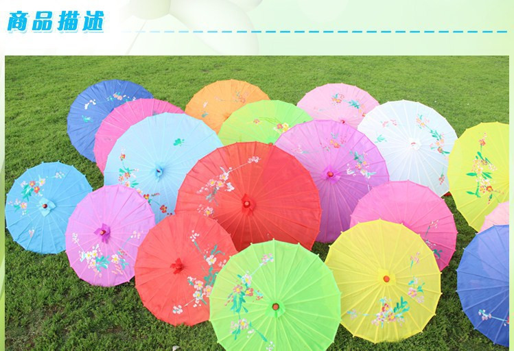 1 vnt kiniško meno skėtis iš bambuko rėmo šilko skėčiai vestuvių gimtadienio vakarėliui nuotakos pamergės rankomis pieštos gėlės