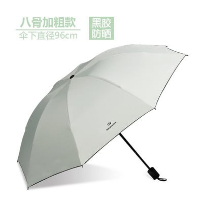 Trojnásobný zosilnený vinylový slnečník, dáždnik, dáždnik, darček, mužský slnečník, dievčatá, odolný voči UV žiareniu, vodeodolný, prenosný cestovný dáždnik